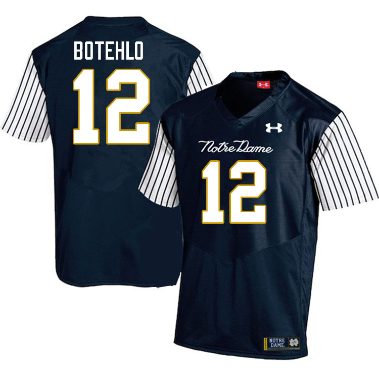 Men #12 Jordan Botehlo Notre Dame Fighting Irish College Football Jerseys Stitched-Alternate